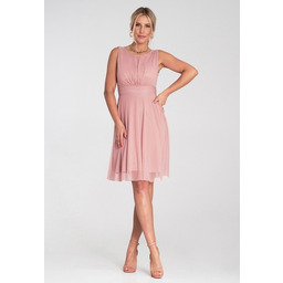 Pakamera Elegancka sukienka koktajlowa midi bez rękawów