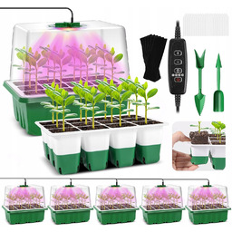 Zestaw 5 Szt Mini Szklarnia Po 12 Komór