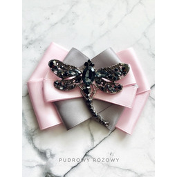 Pakamera Brosza z ogromną Ważką z kryształkami NEW