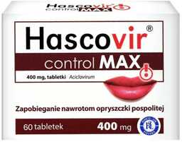 Hascovir Control MAX 400mg, 60 tabletek