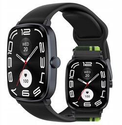 Smartwatch Haylou RS5 czarny z monitorem tętna, SpO2