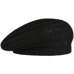 Bawełniany Beret Baskijski Uni by Loevenich, czarny, One