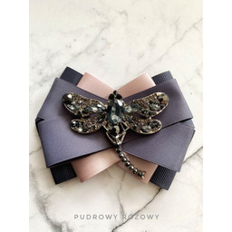 Pakamera Brosza z ogromną Ważką z kryształkami NEW