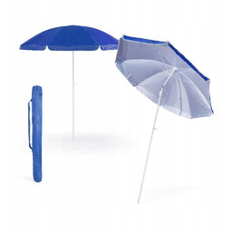 Duży Parasol Plażowy Ogrodowy 200 cm Łamany Uchylny