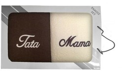 Komplet ręczników w pudełku 2 szt 70x140 Mama