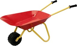 TACZKA METALOWA DLA DZIECKA ZABAWKA OGRODOWA Czerwona