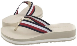 Japonki Tommy Hilfiger TH Corp Mid Wedge Beach