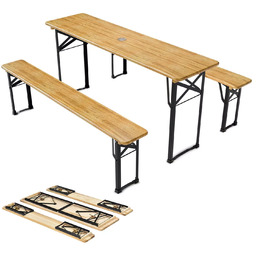 ZESTAW OGRODOWY CATERINGOWY PIWNY BANKIETOWY STÓŁ 170 CM