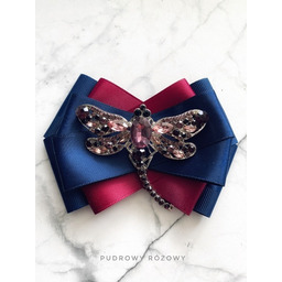 Pakamera Brosza z ogromną Ważką z kryształkami NEW