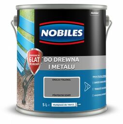 NOBILES EMALIA FTALONAL SZARY półpołysk 5 L