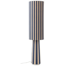 Bloomingville - Lampa stojąca Emmie, poliester, niebieska, beżowa