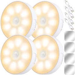 4x Lampka lampa LED czujnik ruchu zmierzchu nocna