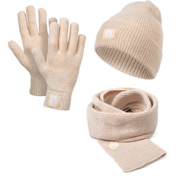 Damski zestaw zimowy czapka szal rękawiczki HZ0016 HEYO