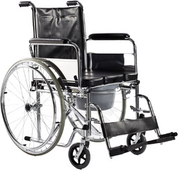 Timago Wózek inwalidzki stalowy z funkcją toalety