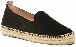 Espadryle Manebi Suede Flat Espadrilles Czarny