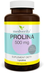 Medverita, Prolina, 500 mg, Suplement diety, 100 kaps.