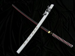 BIAŁY MIECZ SAMURAJSKI KATANA HIT + STOJAK 4KM107-410