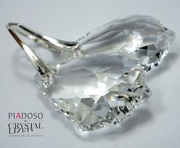 Piękne Kolczyki Kryształy Crystal 22mm Certyfikat