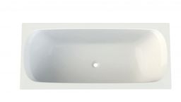 Wanna prostokatna 180x80cm biała odpływ centralny DERBY