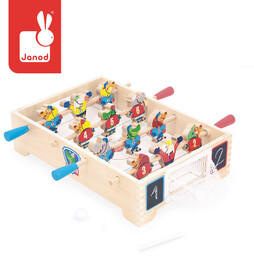 Gra zręcznościowa drewniana Mini hokej Applepop Janod J03367