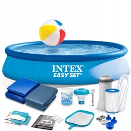Basen Ogrodowy 396x84 Intex 28142 Max Zestaw 15w1