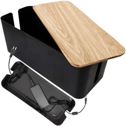 Organizer pojemnik na kable listwy pudełko M biurkowy