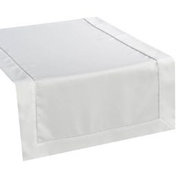 Obrus 140 x 300 Madele Ozdobny Biały