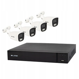 Rejestrator Cctv 4-kanał. 4 kam. Ip Poe 8MPix