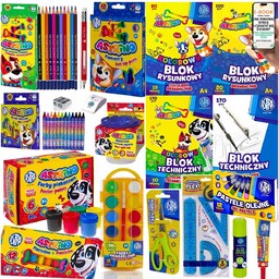 DUŻY ZESTAW SZKOLNY ASTRA  WYPRAWKA KREATYWNA