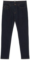 Cropp - Granatowe jeansy slim - Niebieski