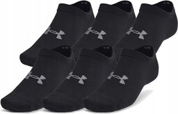 Skarpetki treningowe Under Armour 1382611-001 stopki 6-pak czarny