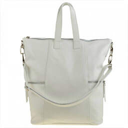 Torebko-plecak biały VEZZE