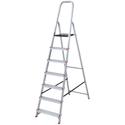Składane schodki aluminiowe, 1x7 stopnie