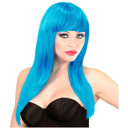 Błękitna peruka Vogue