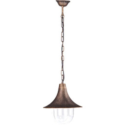 Lumes Czarno-złota zewnętrzna lampa wisząca - 3X S317