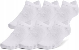 Skarpetki treningowe Under Armour 1382611-100 stopki 6-pak biały