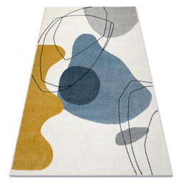 Dywan FUSION 7158 biały / żółty / niebieski