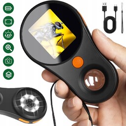 Lupa Szkło Powiększające Mikroskop Cyfrowy Przenośny Naukowy