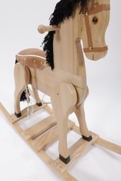 Koń na biegunach "Szlachetny rumak" - zabawki drewniane