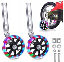 KÓŁKA BOCZNE LED DO ROWERU 12-20'' KOŁA PODPOROWE