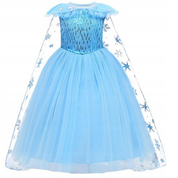 Sukienka strój Elsa Kraina Lodu kostium Frozen 134
