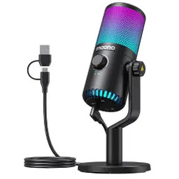 Maono DM30RGB Przewodowy Pojemnościowy Czarny Mikrofon