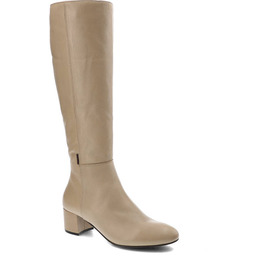 Nessi Beżowe Kozaki Ocieplane Buty Damskie