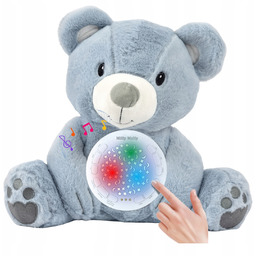 Maskotka Przytulanka z Projektorem Miś usypiacz szumiący Led