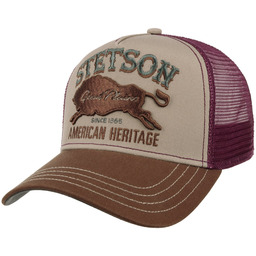 Czapka Trucker The Plains by Stetson, bordowy, One