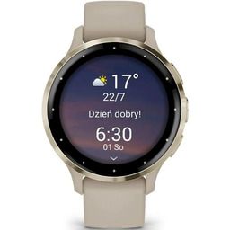 Garmin Venu 3s jasnozłota ramka z paskiem