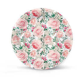 Talerzyki papierowe Róże - 23 cm - 8
