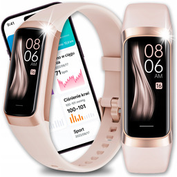Smartwatch Damski Smartband Rozmowy Sport Tętno Powiadomienia Menu
