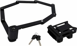 Fischer Uniseks 50385 Składane Zapięcie Rowerowe, Czarny, 110