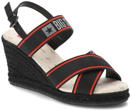 Czarne Sandały Big Star Stylowe Espadryle Damskie